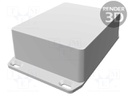 Enclosure: multipurpose; with fixing lugs; 1590; X: 94mm; Y: 120mm
