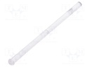 Fibre for LED; round; Ø2mm; Front: convex; straight; UL94V-2