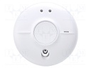 Meter: smoke detector; Features: acoustic and optical alarm