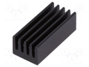 Heatsink: extruded; black; L: 17mm; W: 8mm; H: 6mm; 42K/W; aluminium