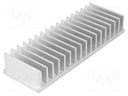 Heatsink: extruded; grilled; L: 50mm; W: 150mm; H: 25mm; aluminium