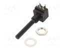 Potentiometer: shaft; 5kΩ; 200mW; THT; 6mm; plastic; mono; carbon