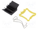 Heatsink: extruded; grilled; black; L: 17mm; W: 17mm; H: 9.5mm