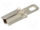 Socket for solder pin; soldering; for cable; silver plated