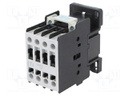 Contactor: 3-pole; NO x3; Auxiliary contacts: NO; 230VAC; 18A; CEM