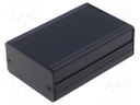 Enclosure: with panel; AKG; X: 55mm; Y: 80mm; Z: 28mm; aluminium