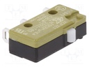 Microswitch SNAP ACTION; without lever; SPDT; ON-(ON); Pos: 2