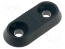 Terminal mountig plate; black; 35mm; Application: CL159xxx