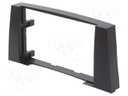 Radio mounting frame; Mercedes; 2 DIN; black