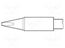 Tip; chisel; 2x0.9mm; longlife
