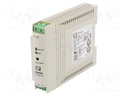 AC/DC DIN Rail Power Supply (PSU), ITE, 1 Output, 5 W, 5 VDC, 1 A