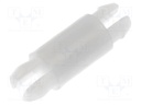 PCB distance; polyamide; L: 8mm; latch/latch; Colour: natural