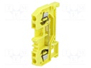 Splice terminal: rail; 0.08÷2.5mm2; ways: 1; terminals: 2; yellow