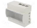 Enclosure: for computer; Raspberry Pi 4 B; ABS; grey; X: 106.2mm