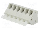 PCB terminal block; angled 45°; 5mm; ways: 6; on PCBs; 0.5÷2.5mm2