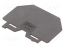 Separating plate; Application: ZUG; black; Width: 1mm; polyamide