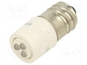 Indicator: LED; E14; white; plastic; 24VAC; 24VDC; -20÷60°C