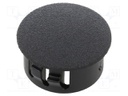 Accessories: stopper; H: 10.3mm; push-in,snap-fastener; black