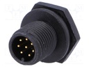 Socket; M12; PIN: 8; male; A code-DeviceNet / CANopen; soldering