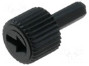 Knob; shaft knob; black; 10.8mm; Application: CA9M
