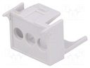 Terminals cover; 1M Modulbox One; grey; 5.08mm; Holes no: 3