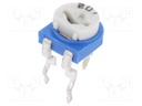 Potentiometer: mounting; single turn,horizontal; 200Ω; 100mW