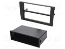 Radio mounting frame; Audi,Seat; 2 DIN; black
