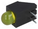 LED; in housing; yellow; 5mm; No.of diodes: 1; 20mA; 60°; 2.1÷2.5V