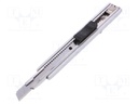 Knife; universal; 9mm; Handle material: metal