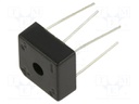 Bridge rectifier: single-phase; Urmax: 800V; If: 3A; Ifsm: 50A; BR-3