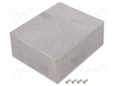 Enclosure: multipurpose; 1590; X: 121mm; Y: 145mm; Z: 52mm; aluminium