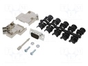 D-Sub HD; PIN: 15; male; shielded,metalized; angled 45°; soldering