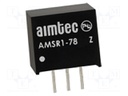 Converter: DC/DC; 5W; Uin: 6.5÷18V; Uout: 5VDC; Iout: 1A; SIP3; 2g