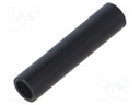 Connector: 4mm banana; socket; 10A; 30VAC; 60VDC; black; tinned