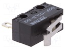 Microswitch SNAP ACTION; with lever with roller simulation