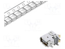 Socket; Connector: ix Industrial; IX; male; PIN: 10; B; gold-plated