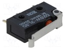 Microswitch SNAP ACTION; with lever with roller simulation
