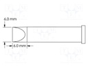 Soldering Tip, 60° Chisel/Power, 6 x 6 mm, Soldering Station