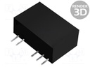 Converter: DC/DC; 1W; Uin: 10.8÷13.2V; Uout: 5VDC; Iout: 200mA; SIP