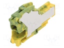 Plug; SNK; 0.2÷2.5mm2; ways: 1; terminals: 1; yellow-green; UL94V-0