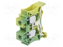Splice terminal: rail; 0.5÷10mm2; ways: 1; terminals: 2; Width: 10mm