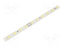 LED strip; 24V; white cold; W: 10mm; L: 500mm; CRImin: 80; 120°; D: 3mm