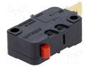 Microswitch SNAP ACTION; without lever; SPST-NO; 16A/250VAC