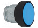 Switch: push-button; Stabl.pos: 1; 22mm; blue; Illumin: none; IP66
