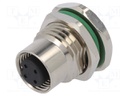 Socket; M12; PIN: 4; female; A code-DeviceNet / CANopen; THT; 250V