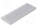 Heatsink: extruded; L: 50mm; W: 140mm; H: 10mm; aluminium; raw