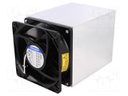 Heatsink: extruded; L: 150mm; W: 120mm; H: 120mm; 0.09K/W; aluminium