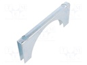 Mounting coupler; steel; zinc; Application: u-bolt