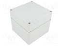 Enclosure: multipurpose; X: 120mm; Y: 122mm; Z: 105mm; EURONORD; grey