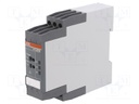 Time Delay Relay, 48 VDC, 0.05 s, 10 min, DPST-NO, DIN Rail